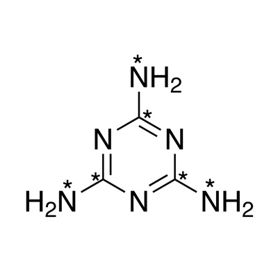 Melamine (¹³C₃, 99%; amino-¹⁵N₃, 98%) 1000 µg/mL in water